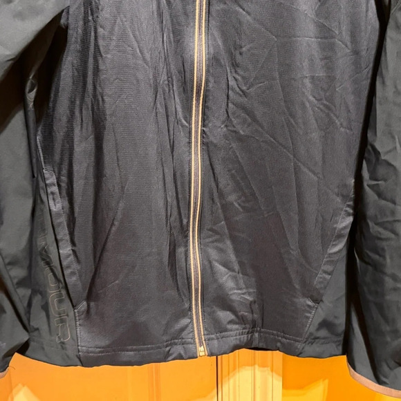 Under Armour Navy Gray Golf Jacket Men’s Black Storm Zipper Sz L - Picture 4 of 13